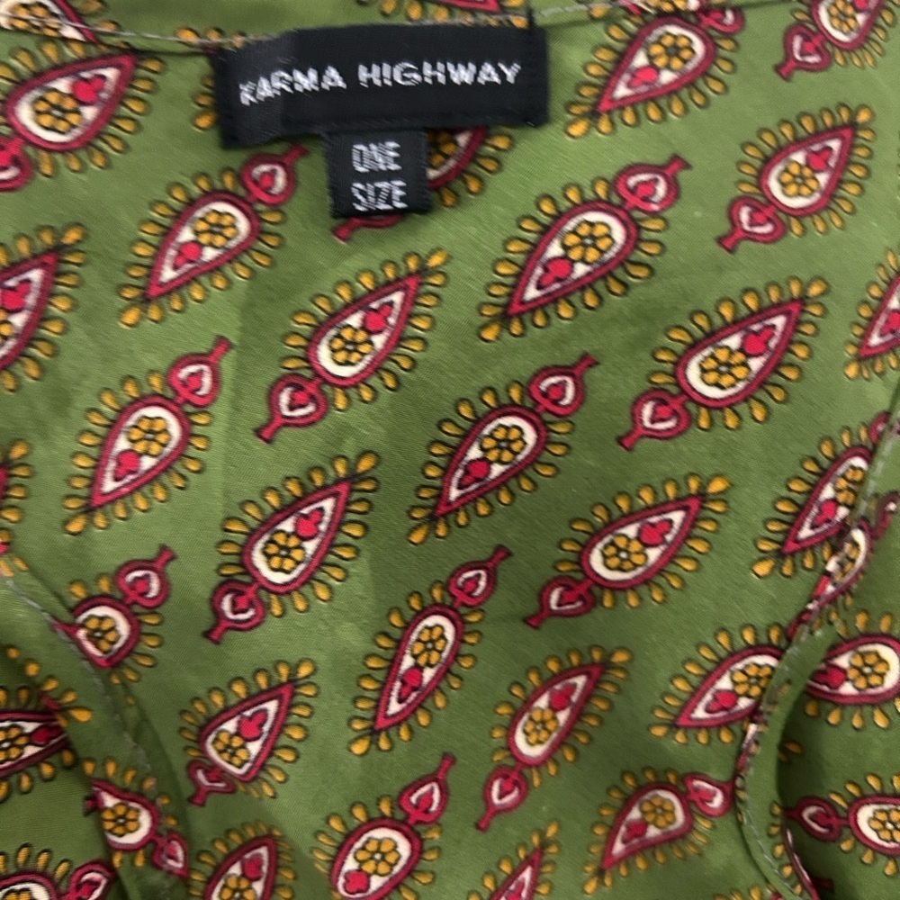 Karma Highway Paisley Floral Racerback Smocked Waist Romper - Picture 4 of 4